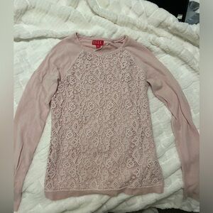 ELLE Pink Lace Top